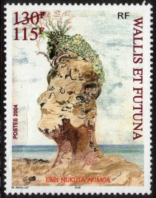 WALLIS & FUTUNA 115fr on 130fr Islet; Scott 594; MNH