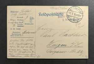 1916 Germany KD Feldpost Postcard Cover