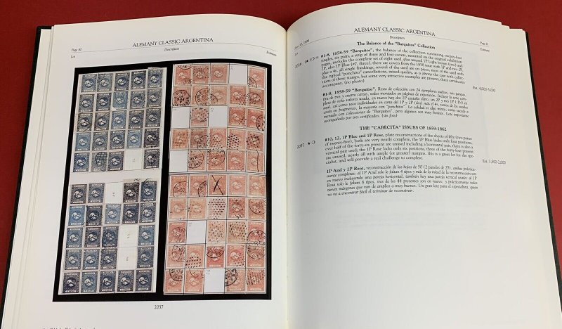 Luis Alemany, Argentina, Ivy & Mader/AFINSA, June 30,  1998, Hardbound Catalog 