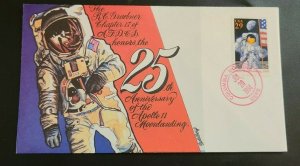 1994 25th Apollo 11 Moonlanding Bernard Goldberg Hand Painted First Day Cover