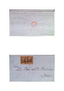 O) 1871, MEXICO, CHIHUAHUA, MANUSCRIPT CANCELLATION, HIDALGO WITH PERIOD, SCT 4