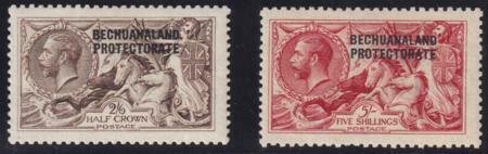 Bechuanaland 1913-1924 SC 92a-93a MLH De La Rue Printings