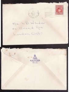 Canada-cover #13931-4c-Petawawa Camp-M.P.O.305-Mar 9 1944-