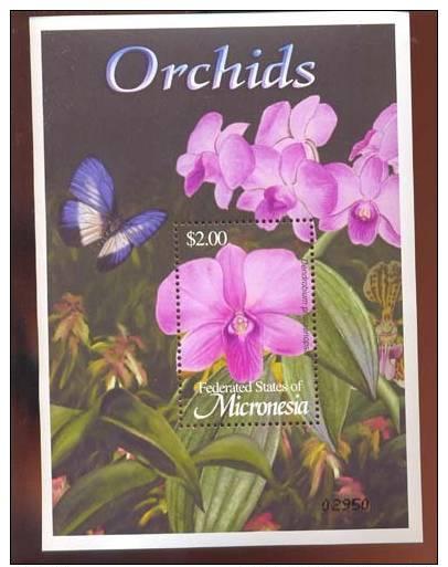 MICRONESIA SHEET FLOWERS ORCHIDS 