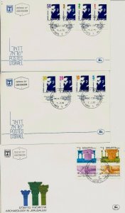 ISRAEL 1986 FDC YEAR SET WITH S/SHEETS + SEE 7 SCANS 