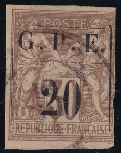 Guadeloupe 1884 SC 1 Used 