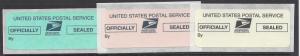 UNLISTED SCARCE, POSTAL SERVICE OFFICIALLY SEALS, MINT NH, UNUSED