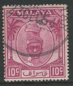 STAMP STATION PERTH Perak #111 Sultan Yussuf Izuddin Shah Used 1950