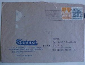 GERMANY MIXED BUILDING WITH OVERPRINT 13.9.48 STUTTGART