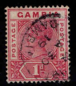 GAMBIA Scott 21 Used 1898  Queen Victoria stamp