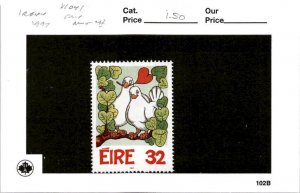 Ireland, Postage Stamp, #1041 Mint NH, 1997 Bird, Doves (AB)