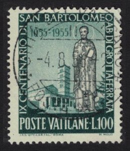 SALE Vatican St Bartholomew the Young 100L 1955 Canc SG#225
