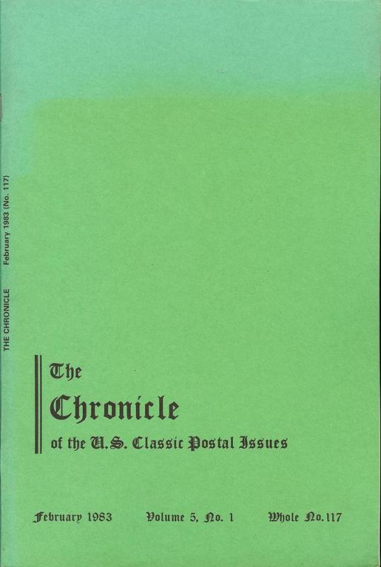 The Chronicle of the U.S. Classic Issues, Chronicle No. 117