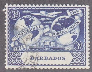 barbados  scott no 213  used
