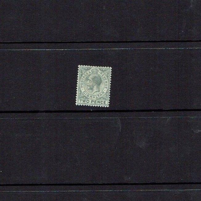 Gibraltar: 1912, 2d greyish-slate, SG 78, MCCA wmk. very lightly hinged mint. 