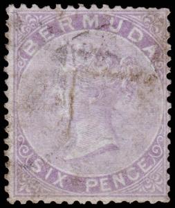 Bermuda Scott 4 (1865) Used H F, CV $90.00 M