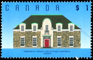 Canada Scott #1181 VF Used - $1.00 1989 Runnymede Library- Clean and Sound