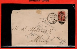 1890 Dead Letter Office Scarce #2 RECEIVED h/s and cds DLO Small Queen cover