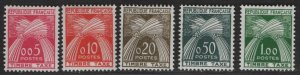 France Sc#J93-J97 M/H/VF complete set