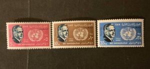 Stamps Egypt Scott #N89-91 never hinged