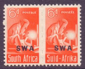 SWA Scott 150 - SG128, 1943 War Effort 6d Pair MH*