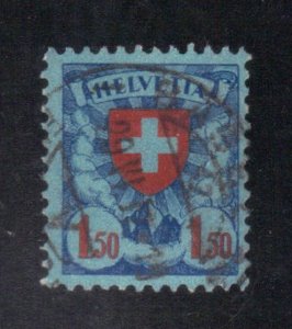 SWITZERLAND SC #202 USED 1.50fr 1924