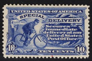 US# E8 10c Ultramarine Messenger on Bicycle MINT NH SCV $240.00