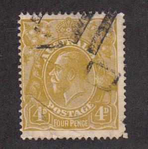 Australia - 1924 - SC 34 - Used - Pulled perf LR