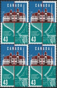 ARCHITECTURE = ACADEMY NOVA SCOTIA = Canada 1995 #1558 MNH Block of 4