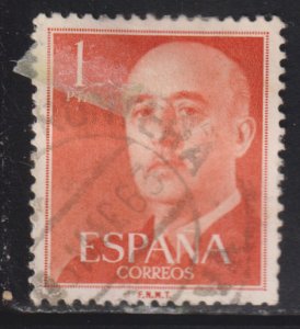 Spain 825 General Francisco Franco 1954