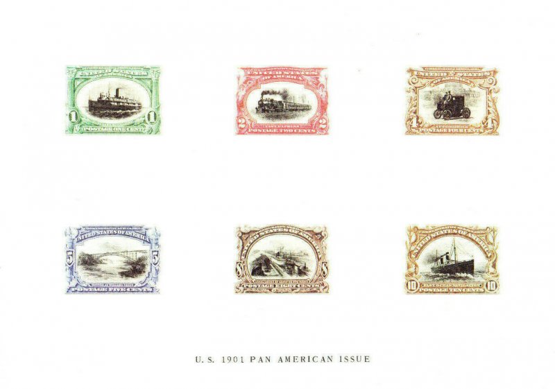 Von corp EDUCARD Proof Card No.108 US 1901 Pan American Issue with Cover