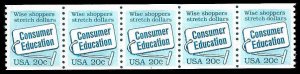 PCBstamps   US #2005 PNC5 $1.00(5x20c)Consumer Education, (#3)MNH, (1)