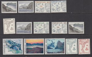 Faroe Islands 7-20 MNH VF