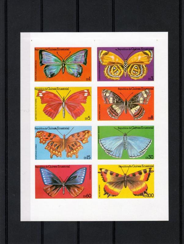 Equatorial Guinea 1979 Butterflies Shlt(8)Imp.MNH Yvert 125