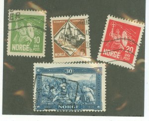 Norway #150-3 Used Single (Complete Set)