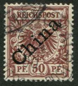 German Offices China SC# 6a China o/p on issue of Germany 60pf used