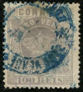 Cape Verde SC# 7 Portuguese Crown 100r, Used