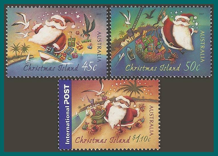 Christmas Island 2007 Christmas, MNH #464-466,SG616-SG618