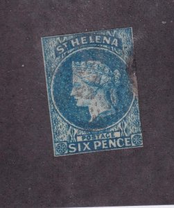 ST HELENA # 1 FVF-6p QUEEN VICTORIA VERY LIGHT USED CAT VALUE $293