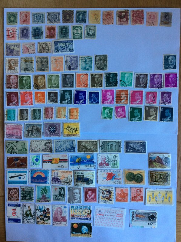 Spain 100+ stamps - Lot A