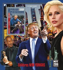 2016 Centrafrique - New York celebrities. Y&T: 950; Michel: 6094 / Bl.1440