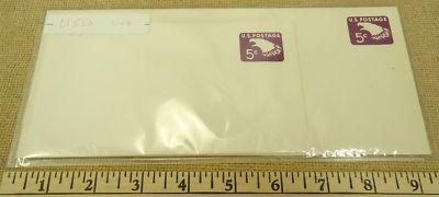 U550 5c U.S. Postage Envelope lot of 2