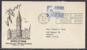 Canada - May 4, 1957 BYPEX-OTTAWA, Philatelic Convention