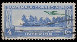 GUATEMALA STAMP 1935 - 37 SCOTT # C35. USED. # 3