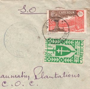 France Libre CAMEROON (WW2) Douala 1947 Plantations COC Foumbot {samwells}MA390