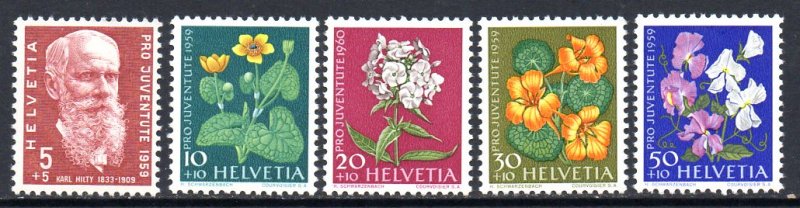 SWEDEN B287-B291 MH SCV $5.55 BIN $2.20 FLOWERS