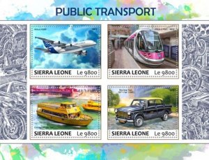 Sierra Leone - 2017 Public Transport - 4 Stamp Sheet - SRL17714a