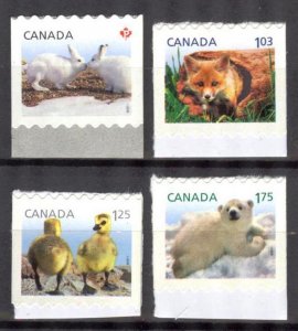 Canada 2011 Fauna Rabbits Fox Birds Bears Mi. 2682/5 MNH