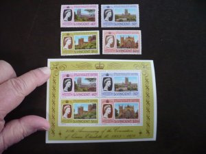 Stamps-St. Vincent -Scott#528-531a-Mint Never Hinged Set of 4+Souvenir Sheet