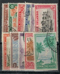 Cook Islands 1949 SC 131-140 Used Set 